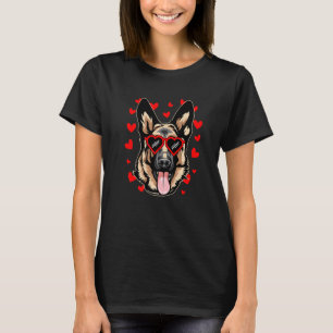 Tyska shepherd Valentines day Hund Kärlek Heart Gl T Shirt
