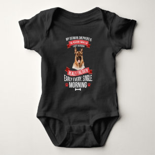 Tyska shepherd Wake Up Tidigt morgon T Shirt