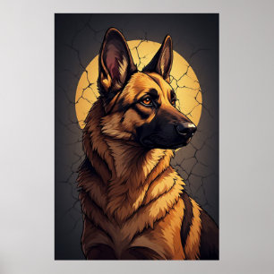 🦴 Tyska Shepherdpresenter för hundälskare 🦴 Poster
