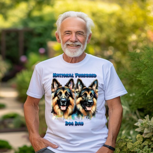 Tyska shepherds Celebrate Pureborn Hund Day T Shirt (Skapare uppladdad)