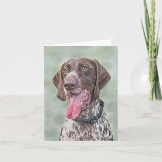 Tyska Shorthair pointer notecard Anteckningskort