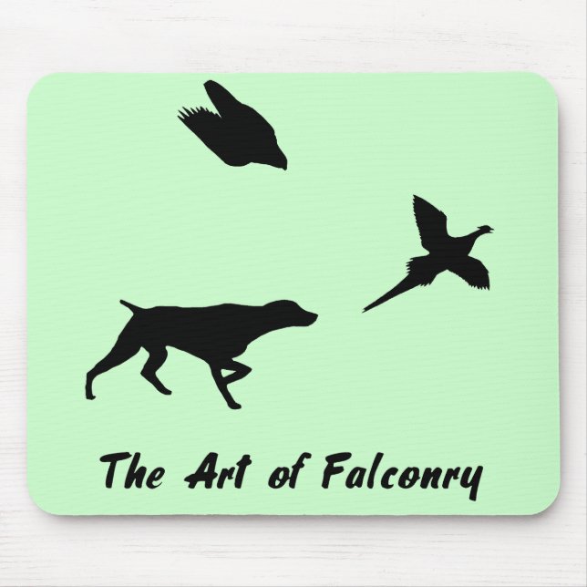 Tyska Shorthair Pointer och Falconry Mousepad Musmatta (Framsidan)