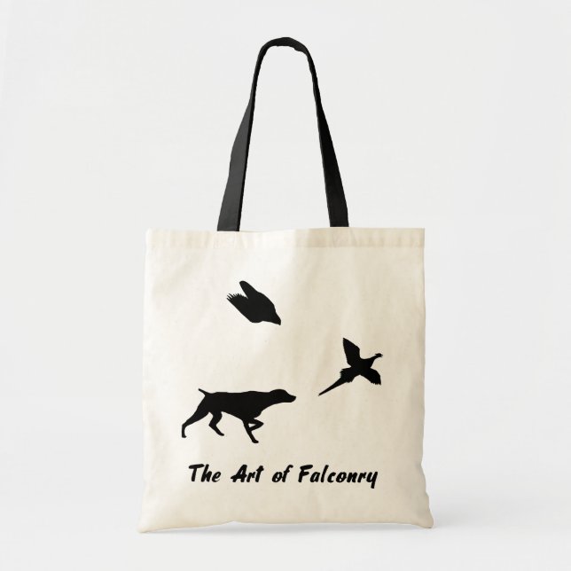 Tyska Shorthair Pointer och Falconry Tote Tygkasse (Framsidan)