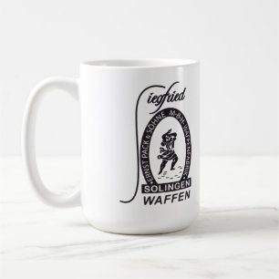 Tyska Siegfried Waffen Ernst Pack & Sohne-företage Kaffemugg