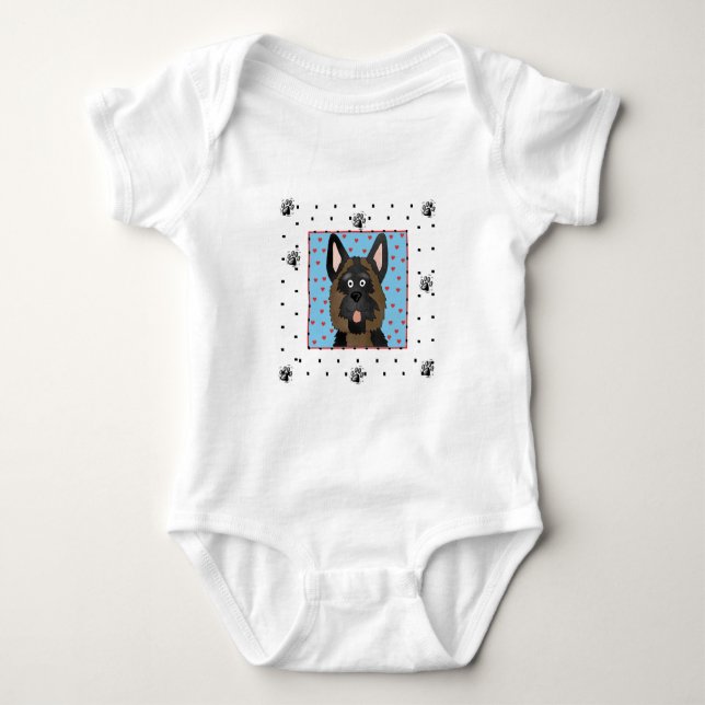 Tyska skjortor och skjortor i Shepherd Hund T-shirt (Framsida)