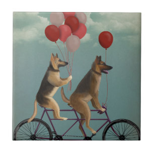 Tyska skvallertandem kakelplatta