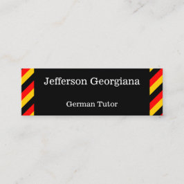 Tyska språkkursen, Affärskort Mini Visitkort