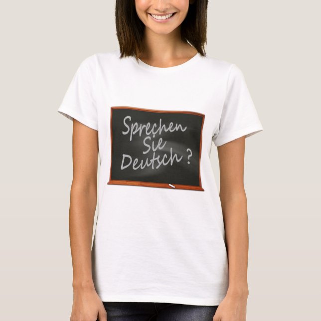 Tyska - Sprechen Sie Deutsch? T Shirt (Framsida)