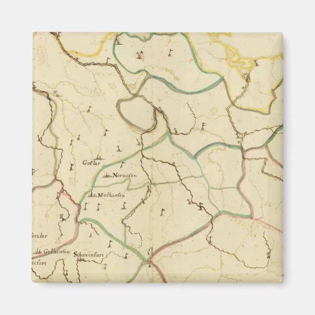 Tyska städer magnet (Framsidan)