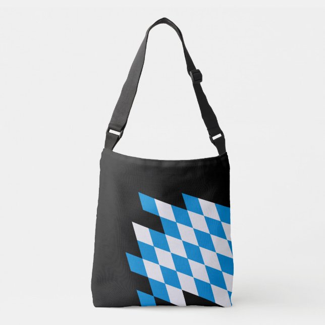 TYSKA STATEN BAVARIA Flagga Färg Axelväska (Framsida)