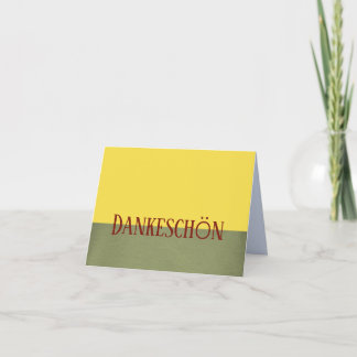 Tyska Tackkort- Dankeschön Tack Kort