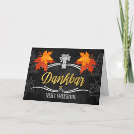 Tyska Thanksgivingen tacksam Belssings-kretskort Helgkort