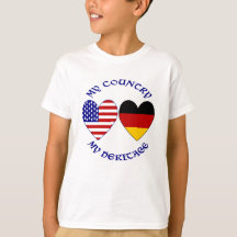 Tyska USA flagga Hearts Land Heritage Boy's