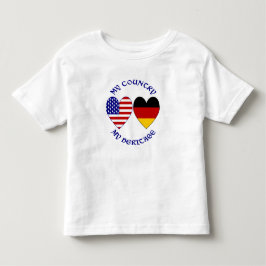 Tyska USA flagga Hearts Land Heritage T Shirt