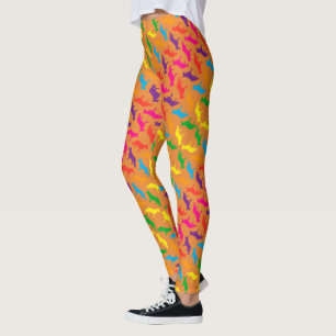 Tyska vallhundar coola regnbågsfärger leggings