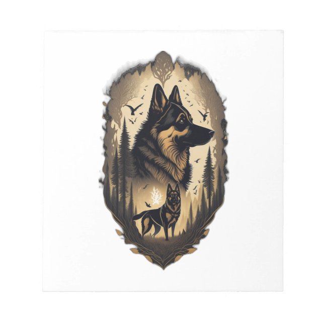 Tyska vallhunden 005  anteckningsblock (Framsida)