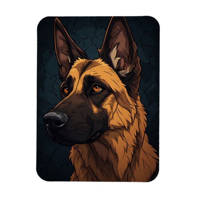🐕 Tyska vallhundpresenter för husdjursägare 🐕 Magnet (Vertikal)