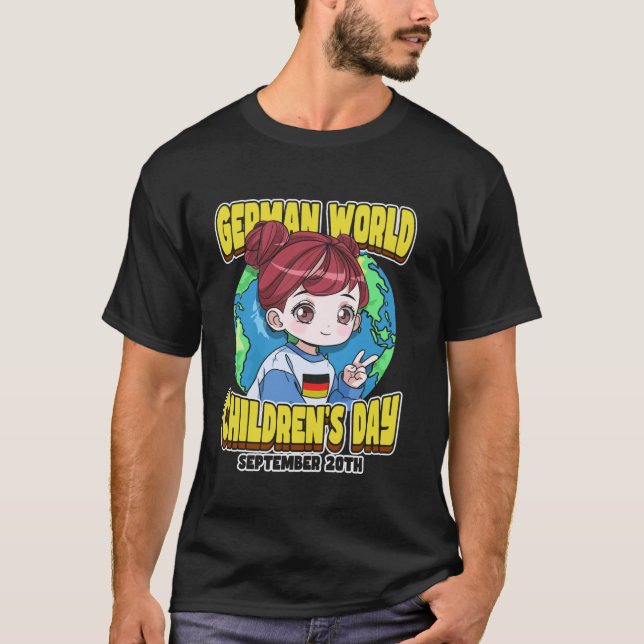 Tyska Världens barn-dagen 20 september Cel T Shirt (Framsida)