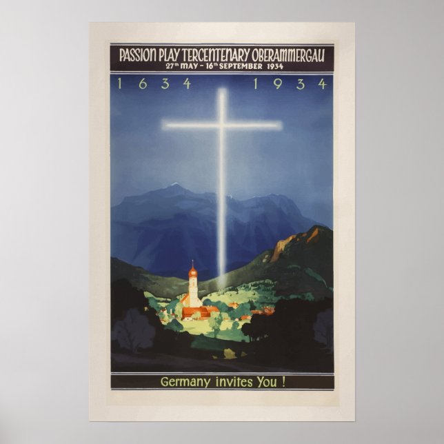 Tyska Vintage resor Poster (Framsidan)