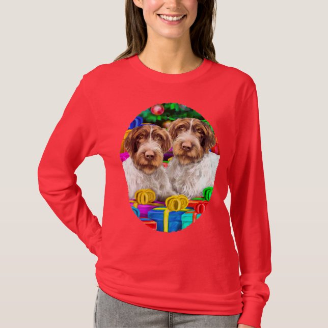 Tyska WH-pekaren Öppna julklappar Tee Shirt (Framsida)
