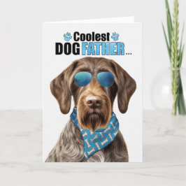 Tyska Wirehair Pointer Coolest Pappa Fars dag Helgkort