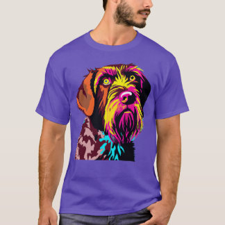 Tyska Wirehsted Pointer Art Hund älskare Gifts 1 T Shirt