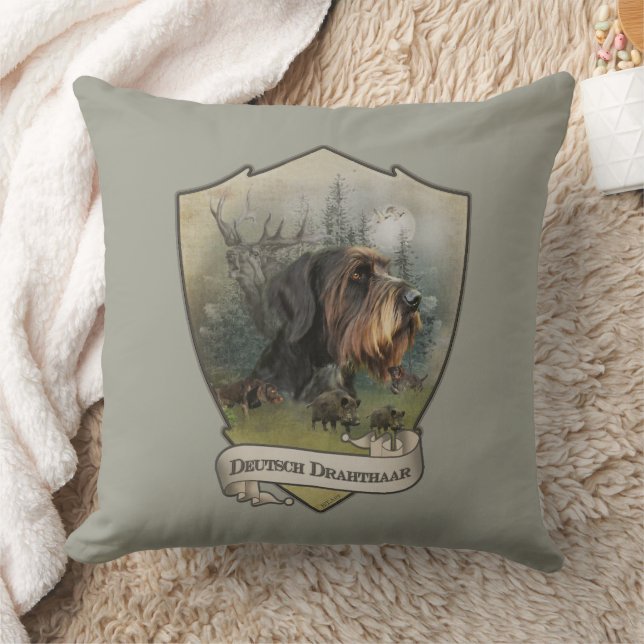 Tyska Wirehsted Pointer, Boar Hunting Kudde (Filt)