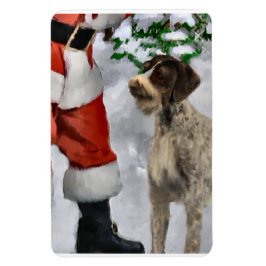 Tyska Wirehved-pekaren med jultomten jul Magnet