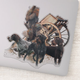 Tyska Wirehved Pointer-dekal Klistermärken