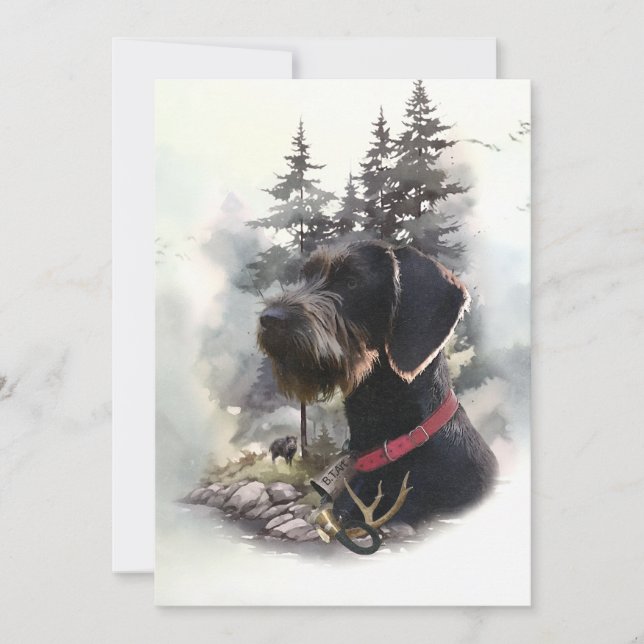 Tyska Wirehved Pointer, GWP Inbjudningar (Framsida)