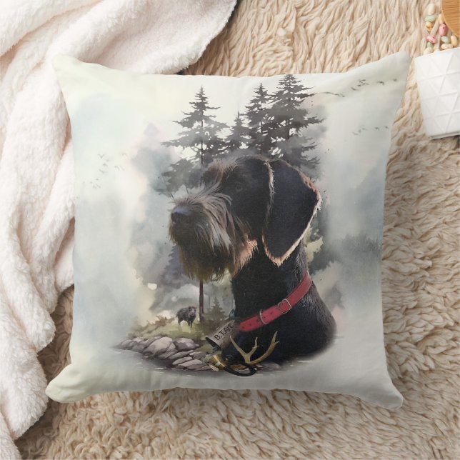 Tyska Wirehved Pointer, GWP Kudde (Filt)