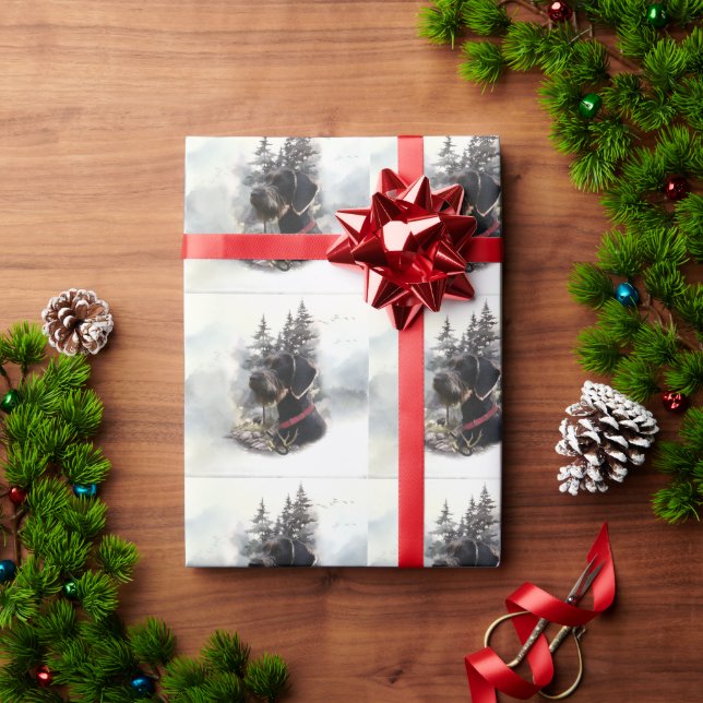 Tyska Wirehved Pointer, GWP Presentpapper (Julgåva)