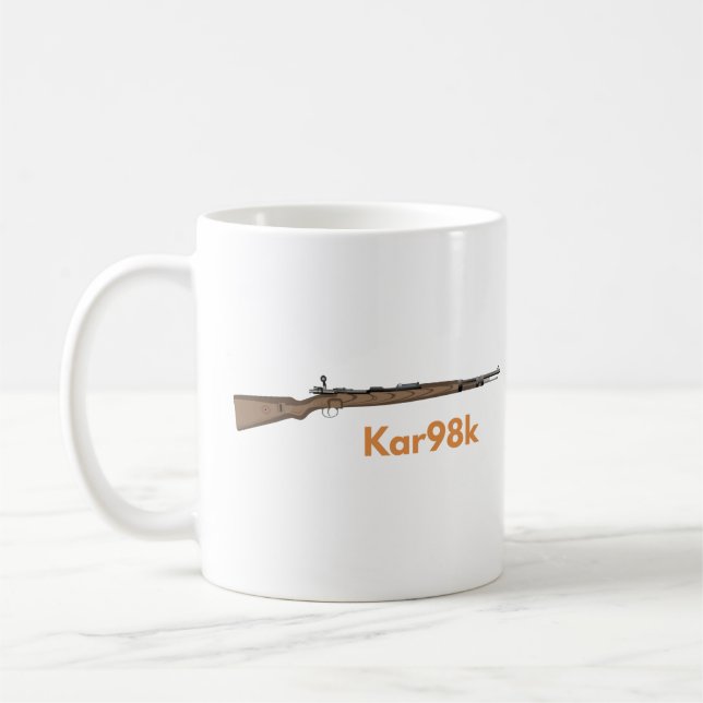 Tyska WW2 Rifle Karabiner 98k Kaffemugg (Vänster)