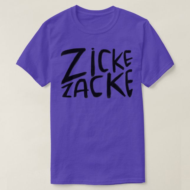 Tyska Zicke Zacke T Shirt (Design framsida)