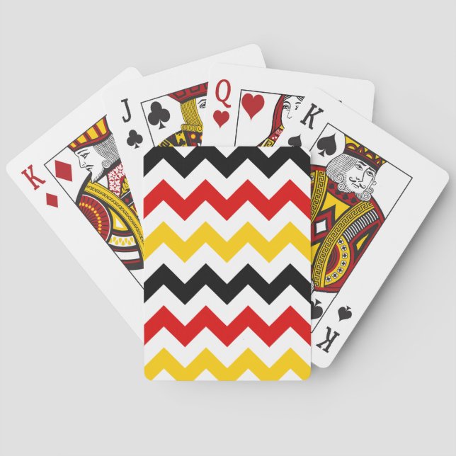 Tyska Zigzag 2 Spel Kort (Baksidan)