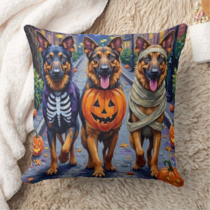Tyskar Tysk Shepherd Hundar Halloween Kudde
