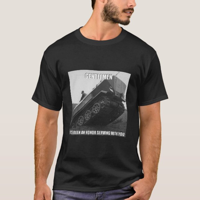 Tysken WW2 Halva-spårar T-tröja T Shirt (Framsida)