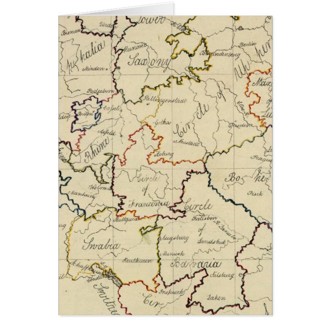 Tyskland 11 hälsningskort (Framsidan)