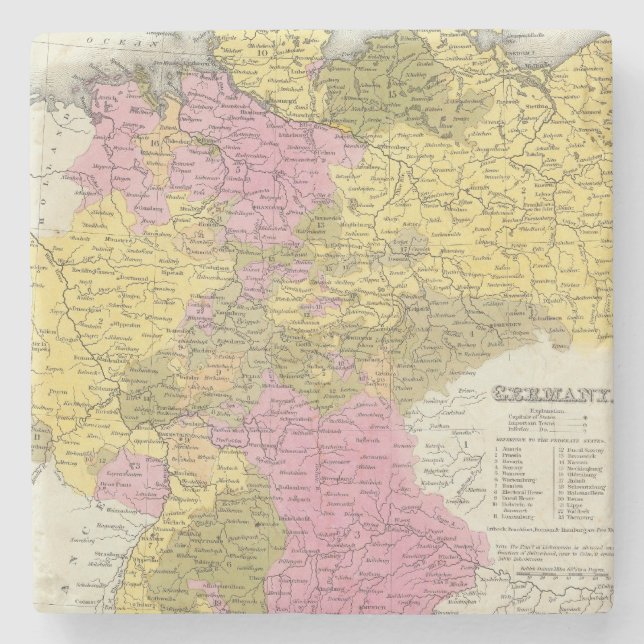 Tyskland 13 stenunderlägg (Framsidan)