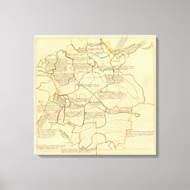 Tyskland 17 canvastryck (Framsida)