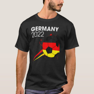 Tyskland 2022 Fotbolls-teamet Tyska Flagga Manar B T Shirt
