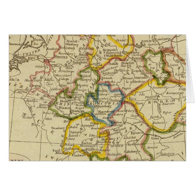 TYSKLAND 3 HÄLSNINGSKORT (Framsidan Horizontal)