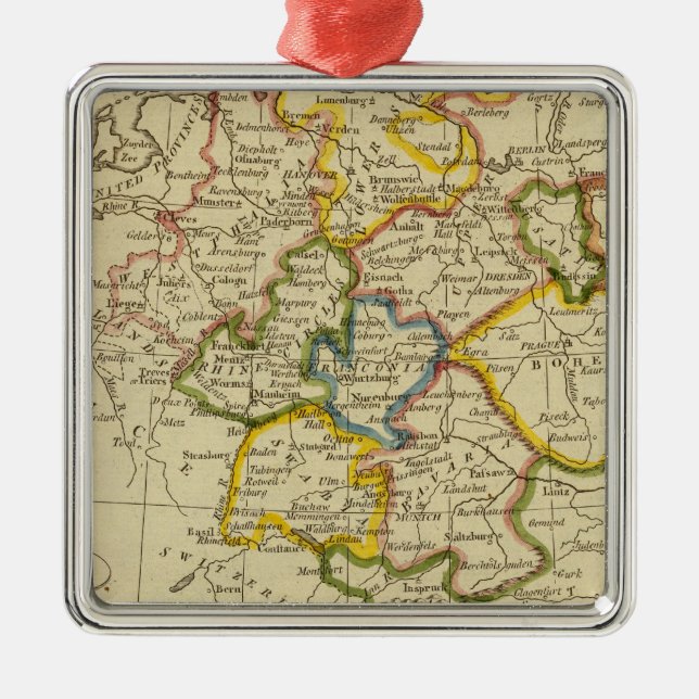 Tyskland 3 julgransprydnad metall (Framsidan)