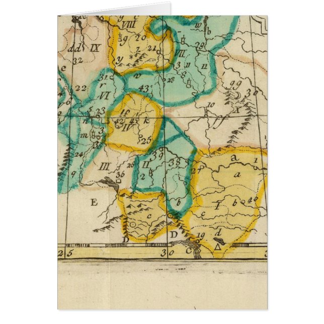 TYSKLAND 4 HÄLSNINGSKORT (Framsidan)