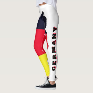 Tyskland anpassningsbar, Flagga Tyskland   GDR Tys Leggings
