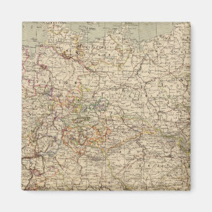 Tyskland Atlas Karta Magnet