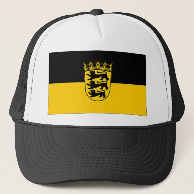 Tyskland Baden Wurttemberg flagga Truckerkeps (Framsida)