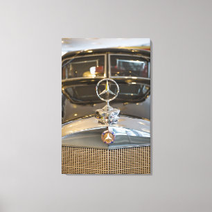 Tyskland, Baden-Wurttemberg, Stuttgart. Mercedes Canvastryck