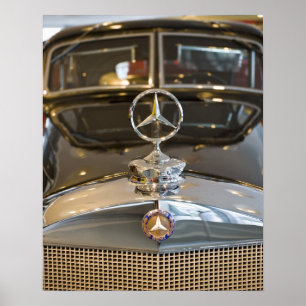 Tyskland, Baden-Wurttemberg, Stuttgart. Mercedes Poster