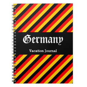 Tyskland bärbar dator med Vacation Journal Anteckningsbok